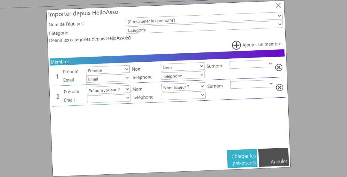 Synchronisation des données